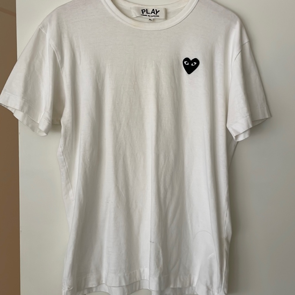 Mens comme de garçon white shirt